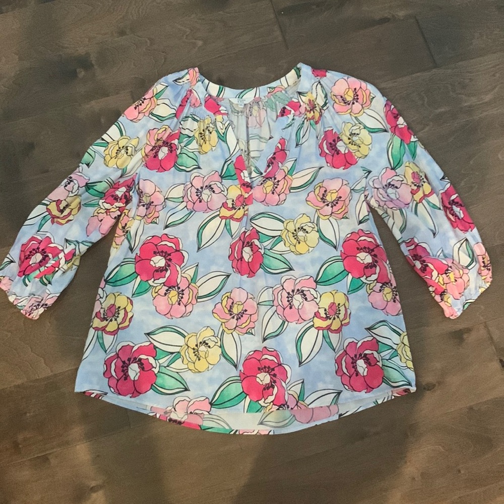 Crown & ivy 3/4 sleeve blouse